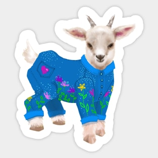 Goat in a Onesie Sticker